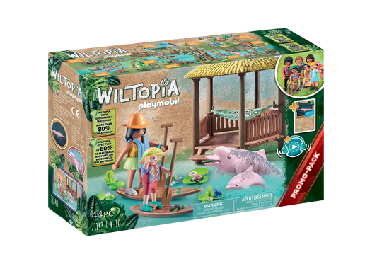 Playmobil 71143 Wiltopia Promo Pack Paddeltour mit den Flussdelfinen - plegobil
