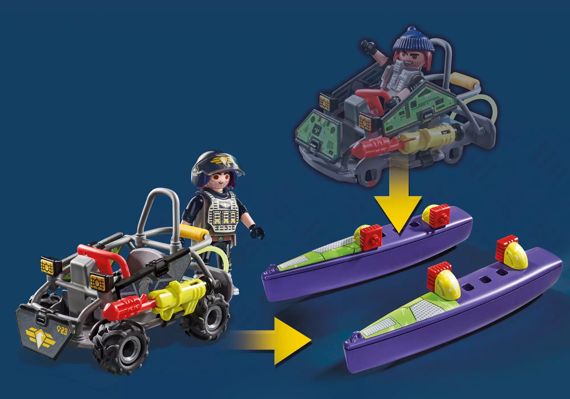 Playmobil 71147 City Action SWAT-Multi-Terrain-Quad - plegobil