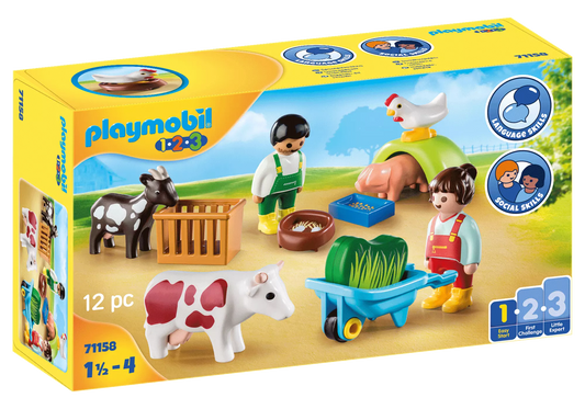 Playmobil 71158 1-2-3 Spielspaß auf dem Bauernhof - plegobil