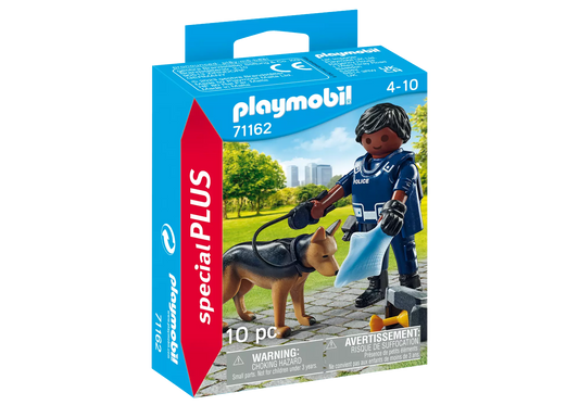 Playmobil 71162 Special Plus Polizist mit Spürhund - plegobil