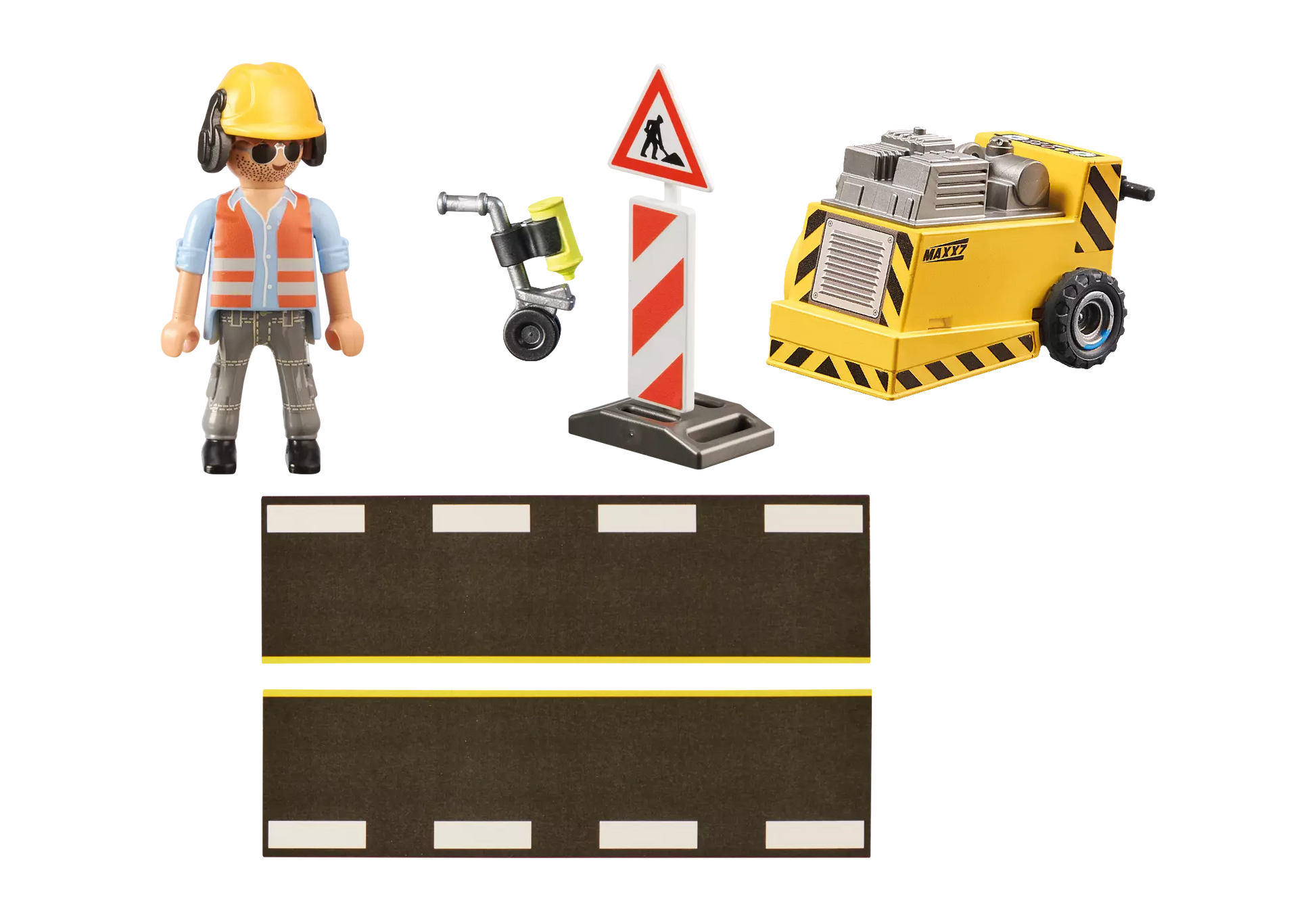 Playmobil 71185 City Action Geschenkset Bauarbeiter mit Kantenfräser - plegobil