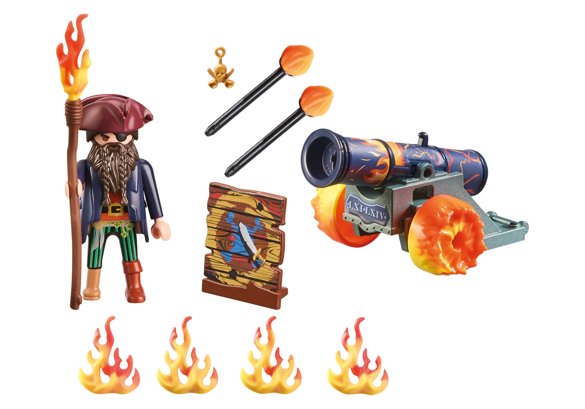 Playmobil 71189 Pirates Geschenkset Pirat mit Kanone - plegobil