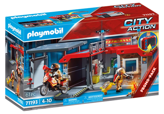 Playmobil 71193 City Action Mitnehm Feuerwehrstation - plegobil