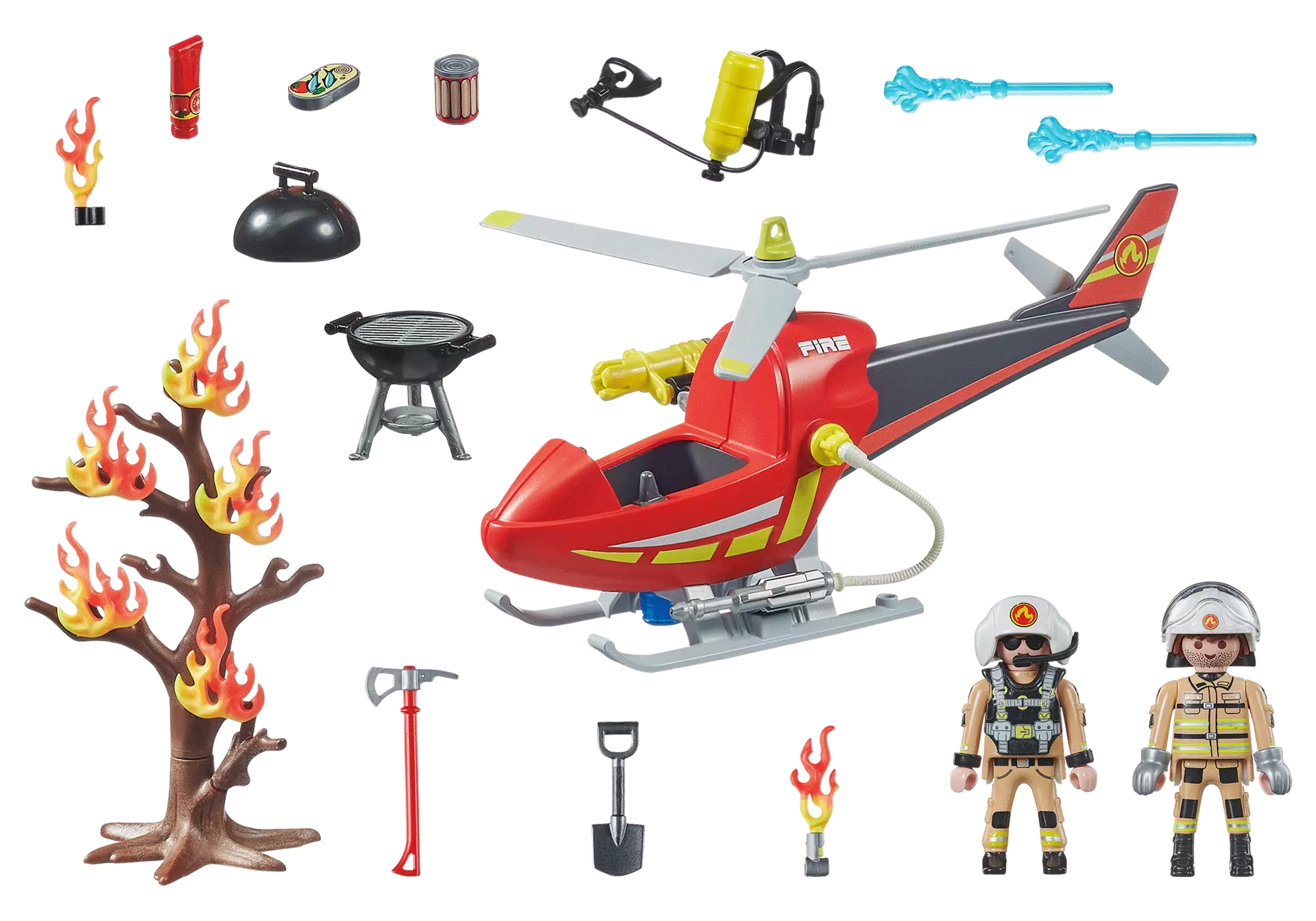 Playmobil 71195 City Action Promo Pack Feuerwehr Hubschrauber - plegobil