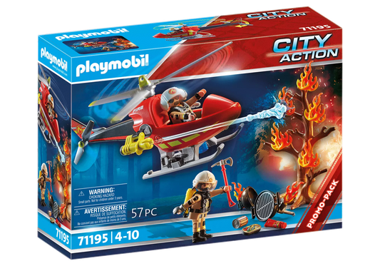 Playmobil 71195 City Action Promo Pack Feuerwehr Hubschrauber - plegobil