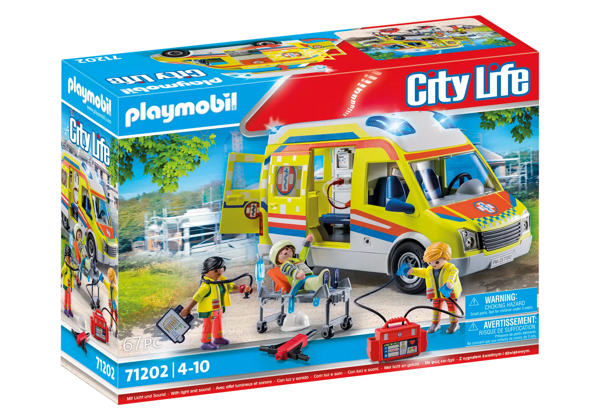 Playmobil 71202 City Life Rettungswagen mit Licht und Sound - plegobil