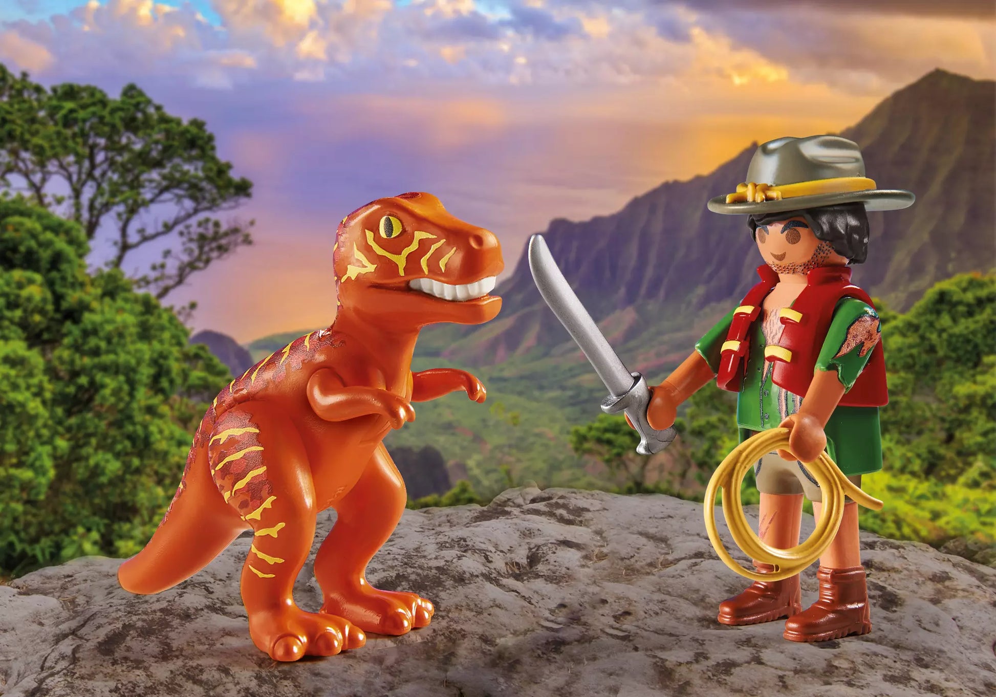 Playmobil 71206 Dinos DuoPack Abenteurer mit T-Rex - plegobil