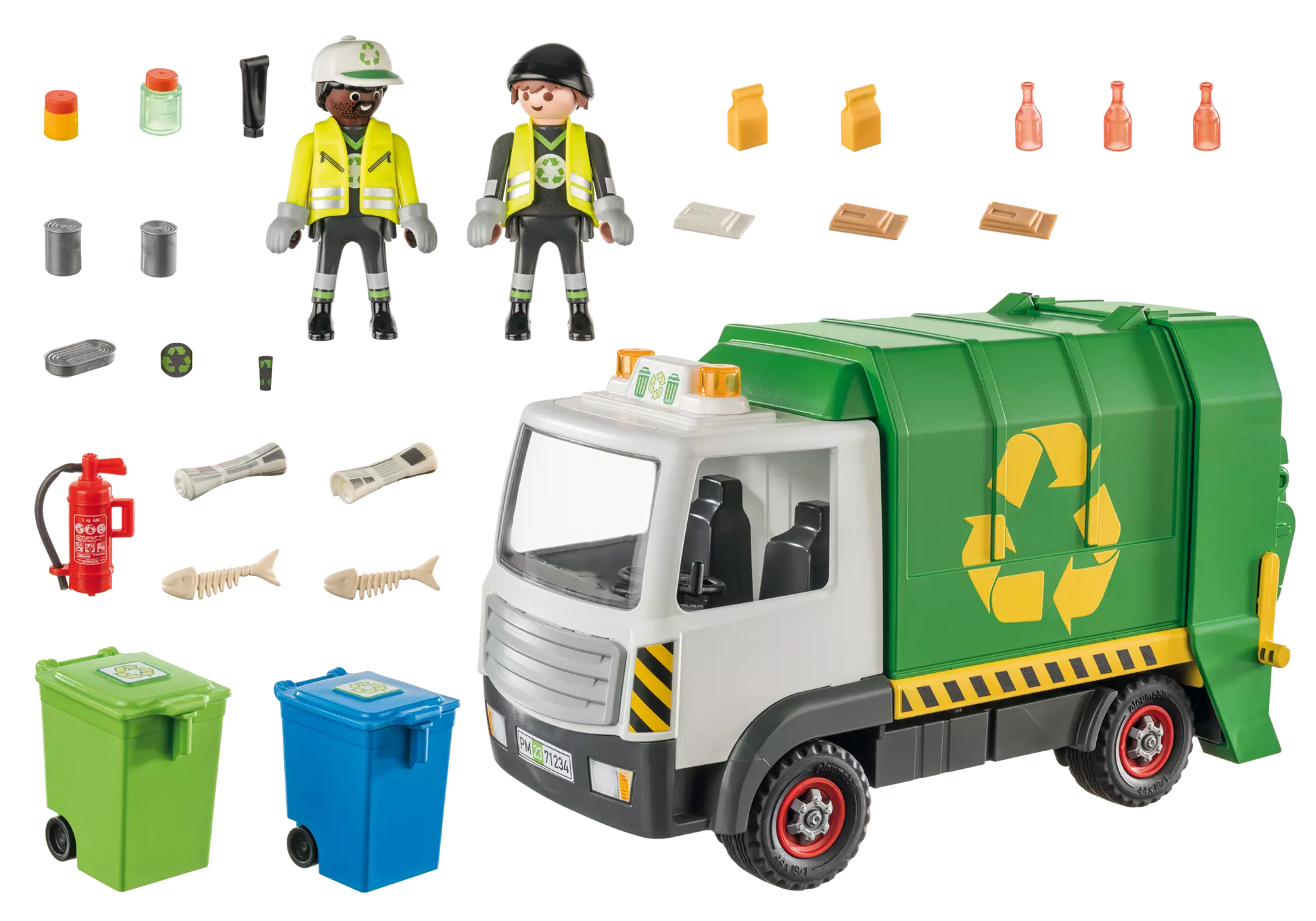 Playmobil 71234 City Life Amerikanischer Grüner Recycling Truck - plegobil