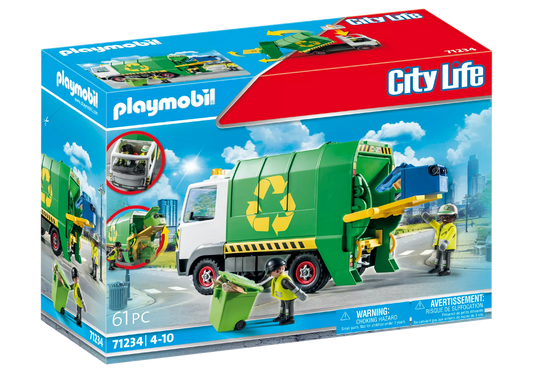 Playmobil 71234 City Life Amerikanischer Grüner Recycling Truck - plegobil
