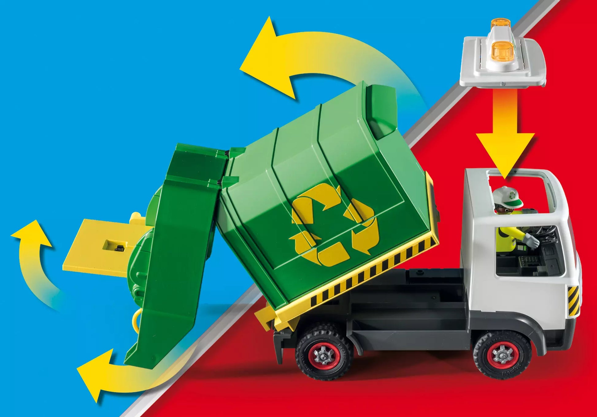 Playmobil 71234 City Life Amerikanischer Grüner Recycling Truck - plegobil