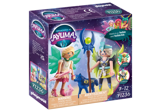 Playmobil 71236 Adventures of Ayuma Crystal- und Moon Fairy mit Seelentieren - plegobil