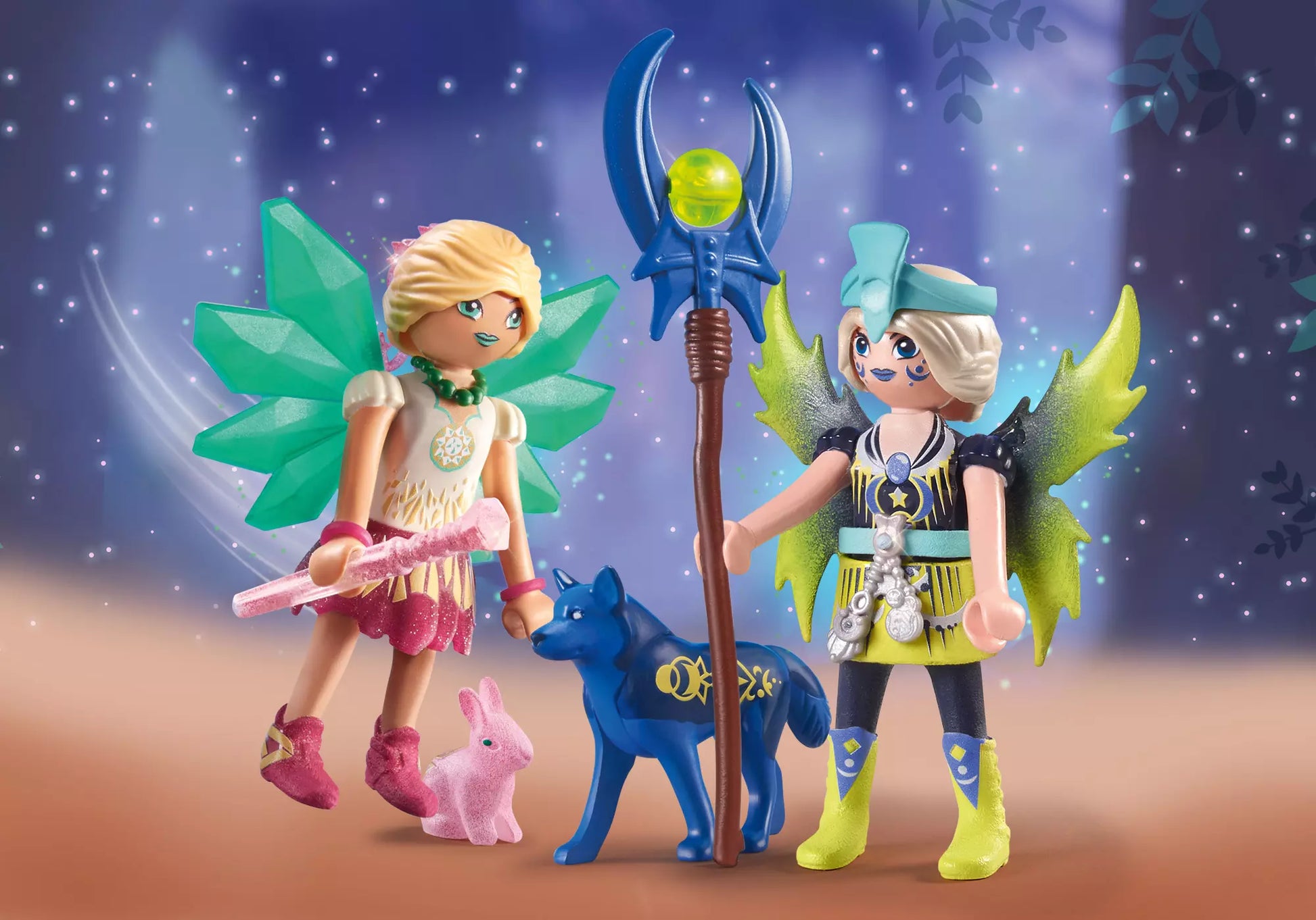 Playmobil 71236 Adventures of Ayuma Crystal- und Moon Fairy mit Seelentieren - plegobil