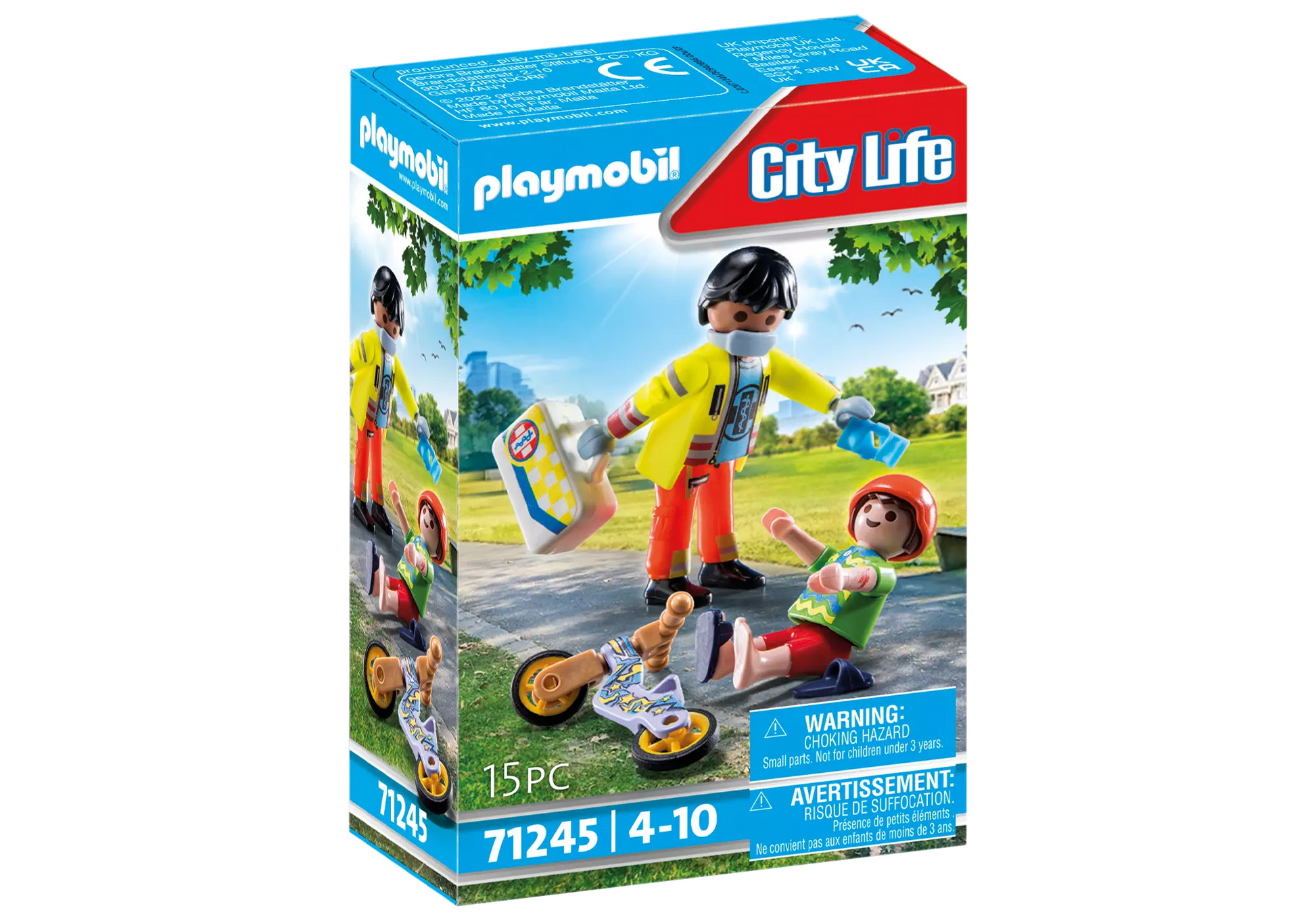 Playmobil 71245 City Life Sanitäter mit Patient - plegobil