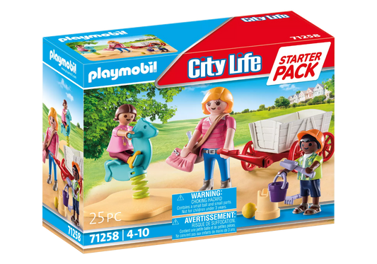 Playmobil 71258 City Life Starter Pack Erzieherin mit Bollerwagen - plegobil