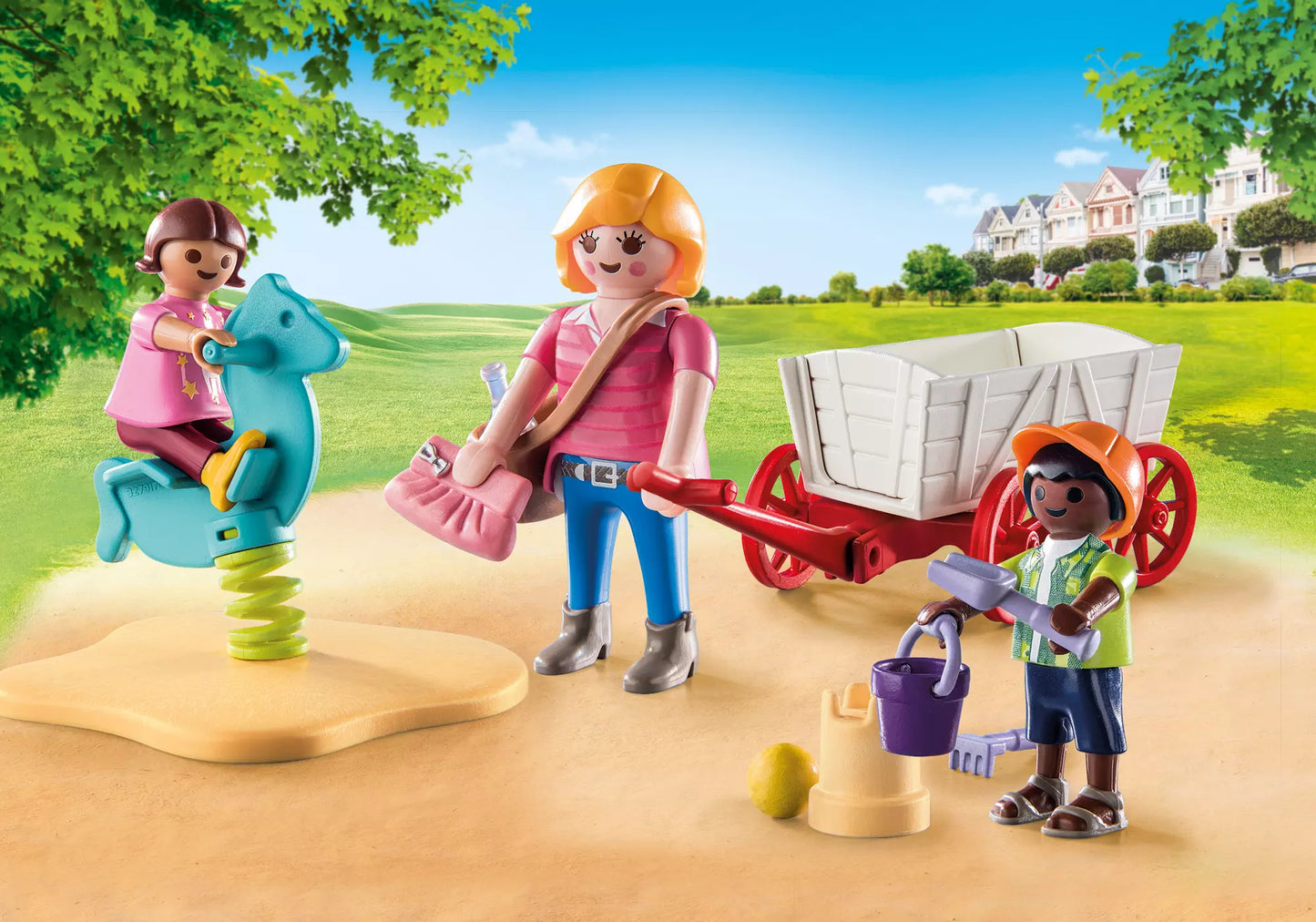 Playmobil 71258 City Life Starter Pack Erzieherin mit Bollerwagen - plegobil
