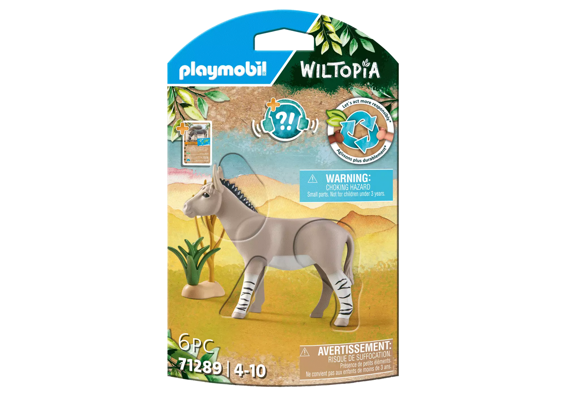 Playmobil 71289 Wiltopia Afrikanischer wilder Esel - plegobil