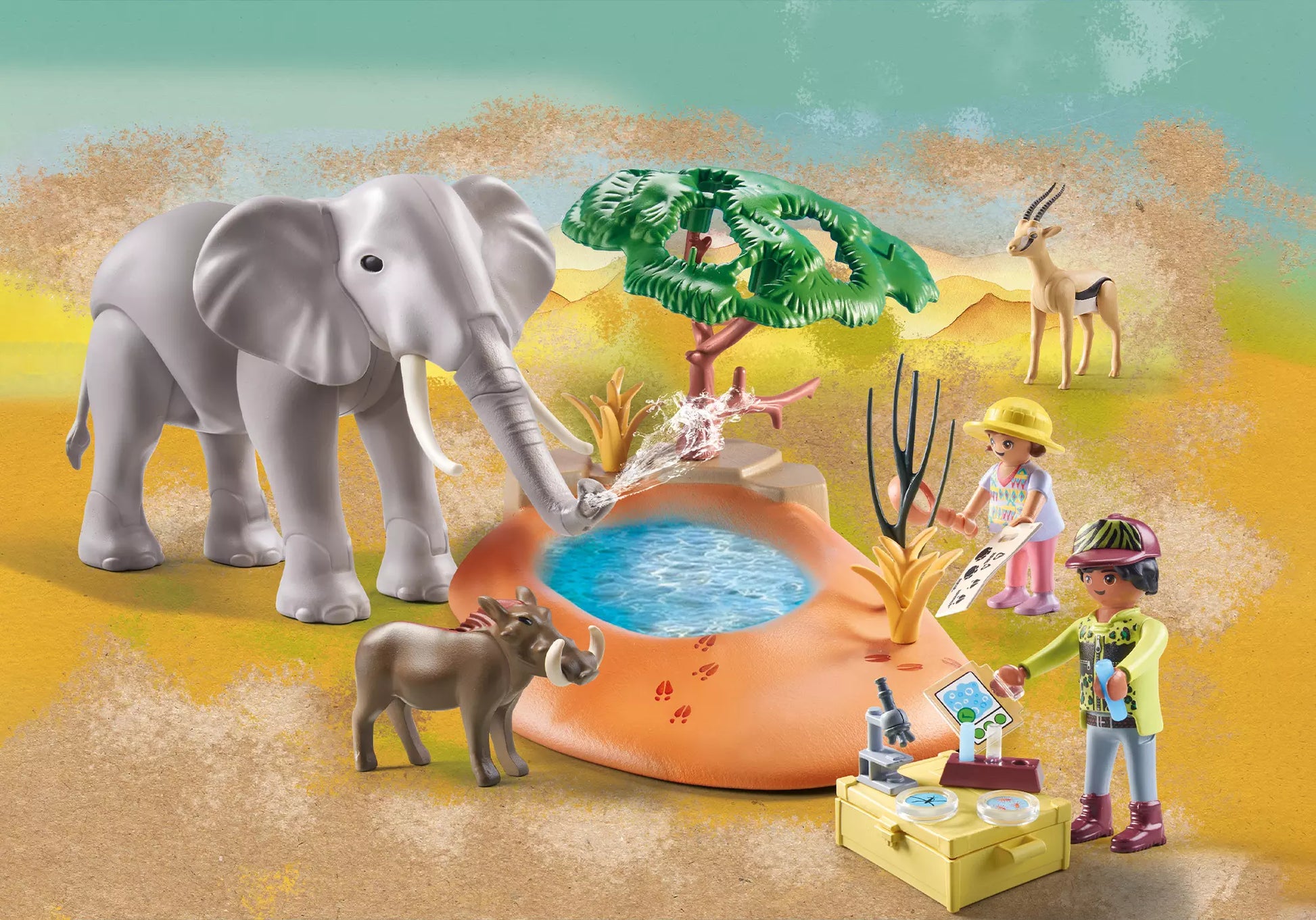 Playmobil 71294 Wiltopia Spritztour zum Wasserloch - plegobil