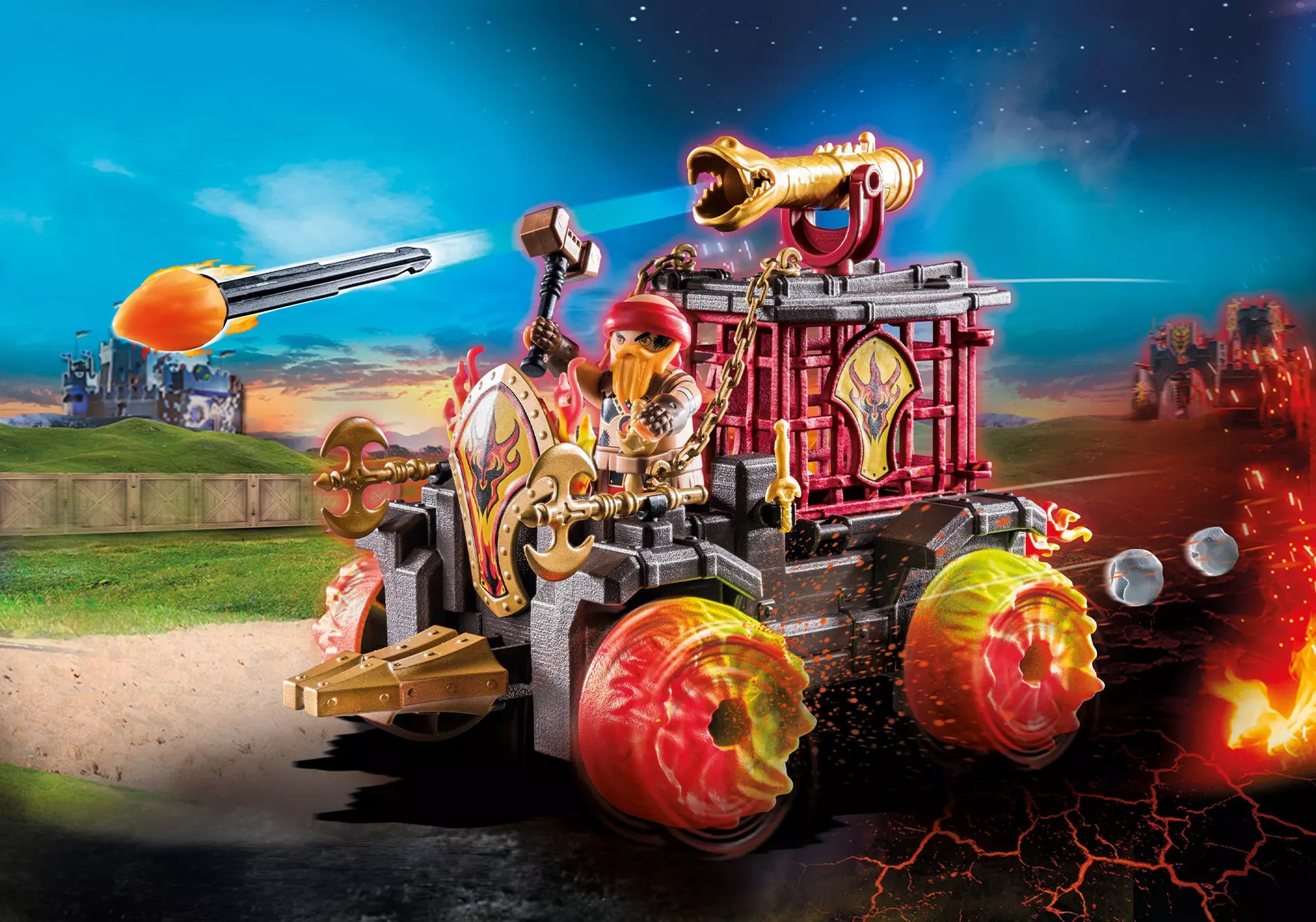 Playmobil 71299 Novelmore Burnham Raiders - Feuerkampfwagen - plegobil