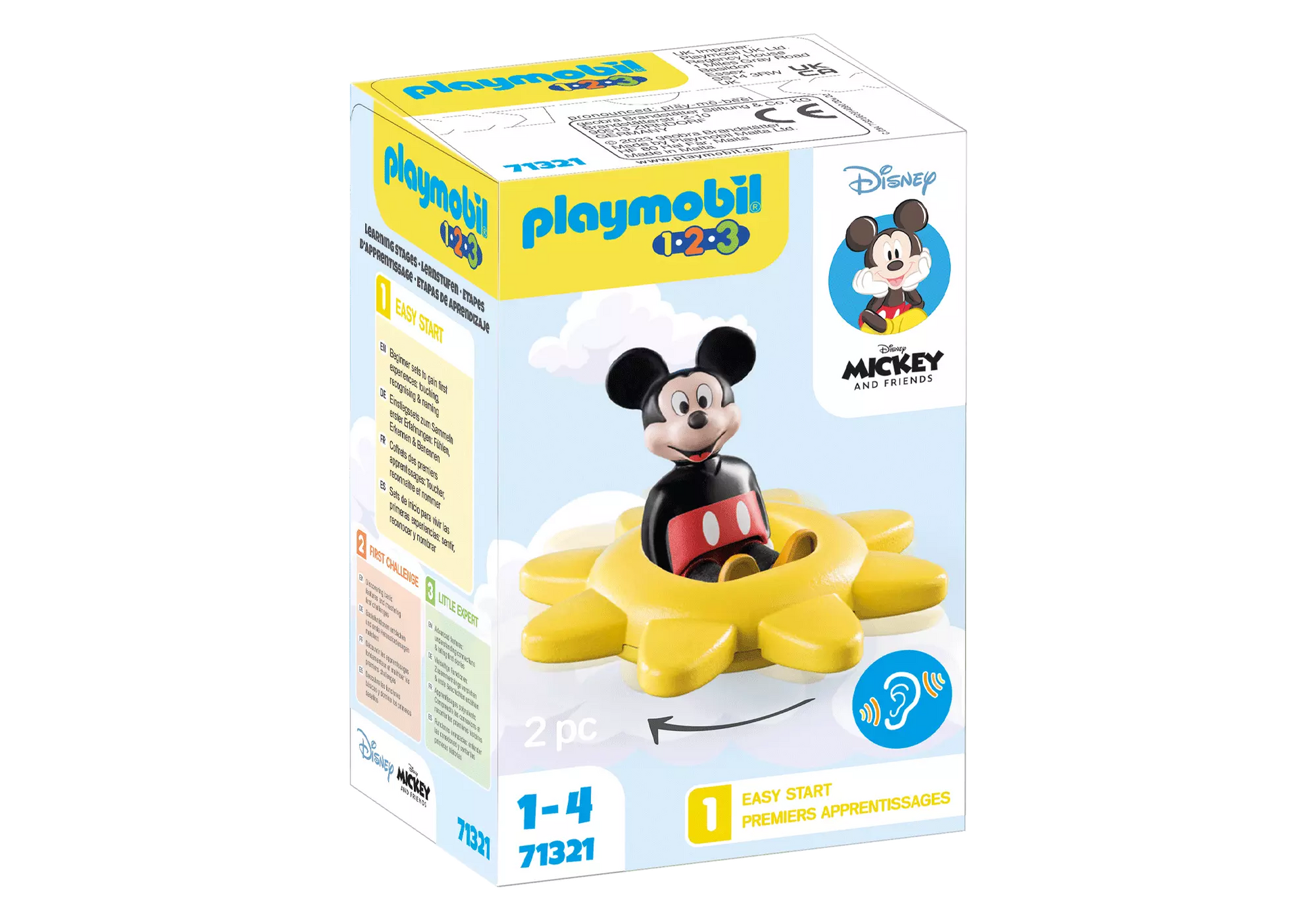 Playmobil 71321 1-2-3 Disney Mickys Drehsonne mit Rasselfunktion - plegobil