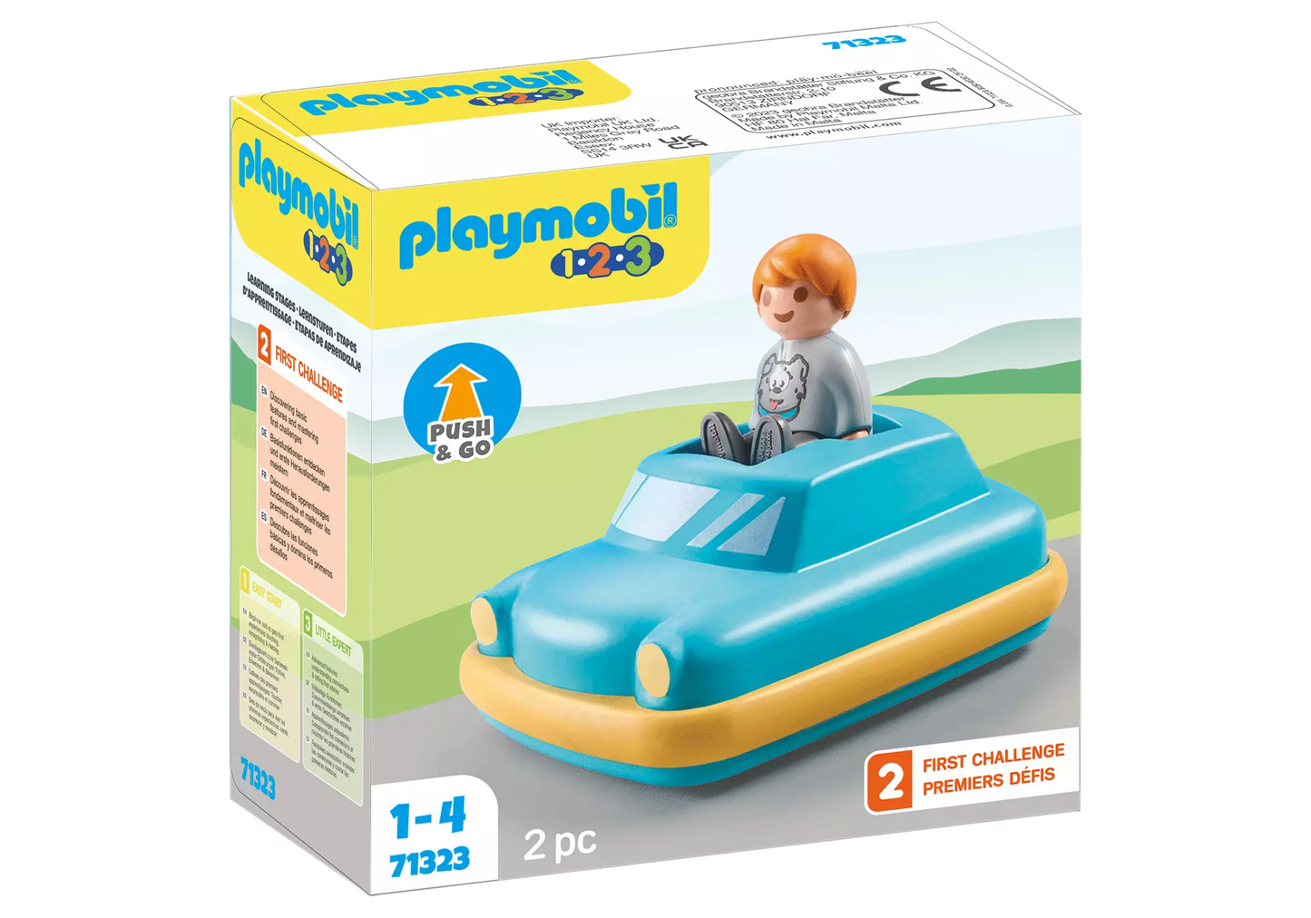 Playmobil 71323 1-2-3 Push & Go Car - plegobil