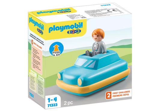 Playmobil 71323 1-2-3 Push & Go Car - plegobil
