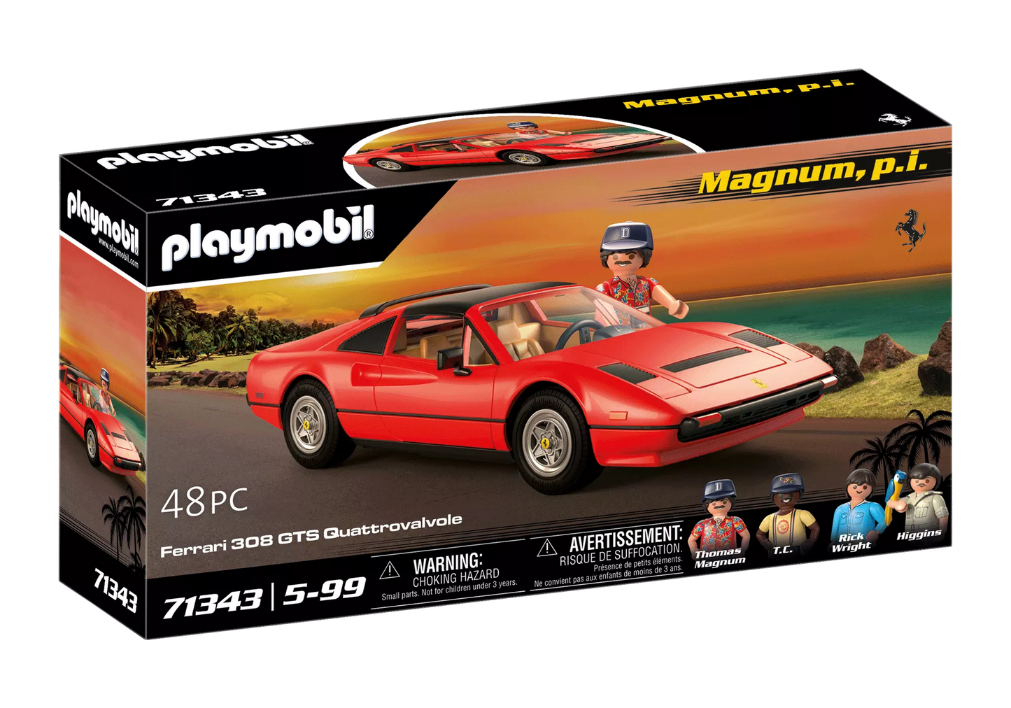 Playmobil 71343 Magnum, p.i. Ferrari 308 GTS Quattrovalvole - plegobil