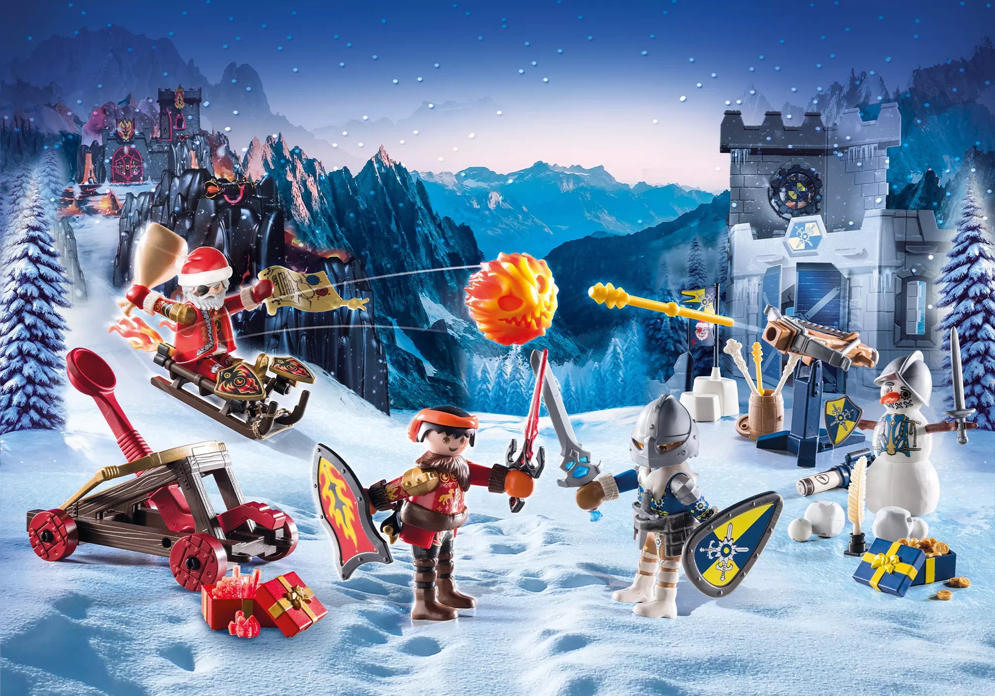 Playmobil 71346 Novelmore Adventskalender Kampf im Schnee - plegobil