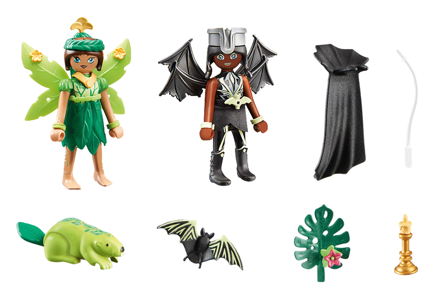 Playmobil 71350 Adventures of Ayuma Forest Fairy & Bat Fairy mit Seelentieren - plegobil