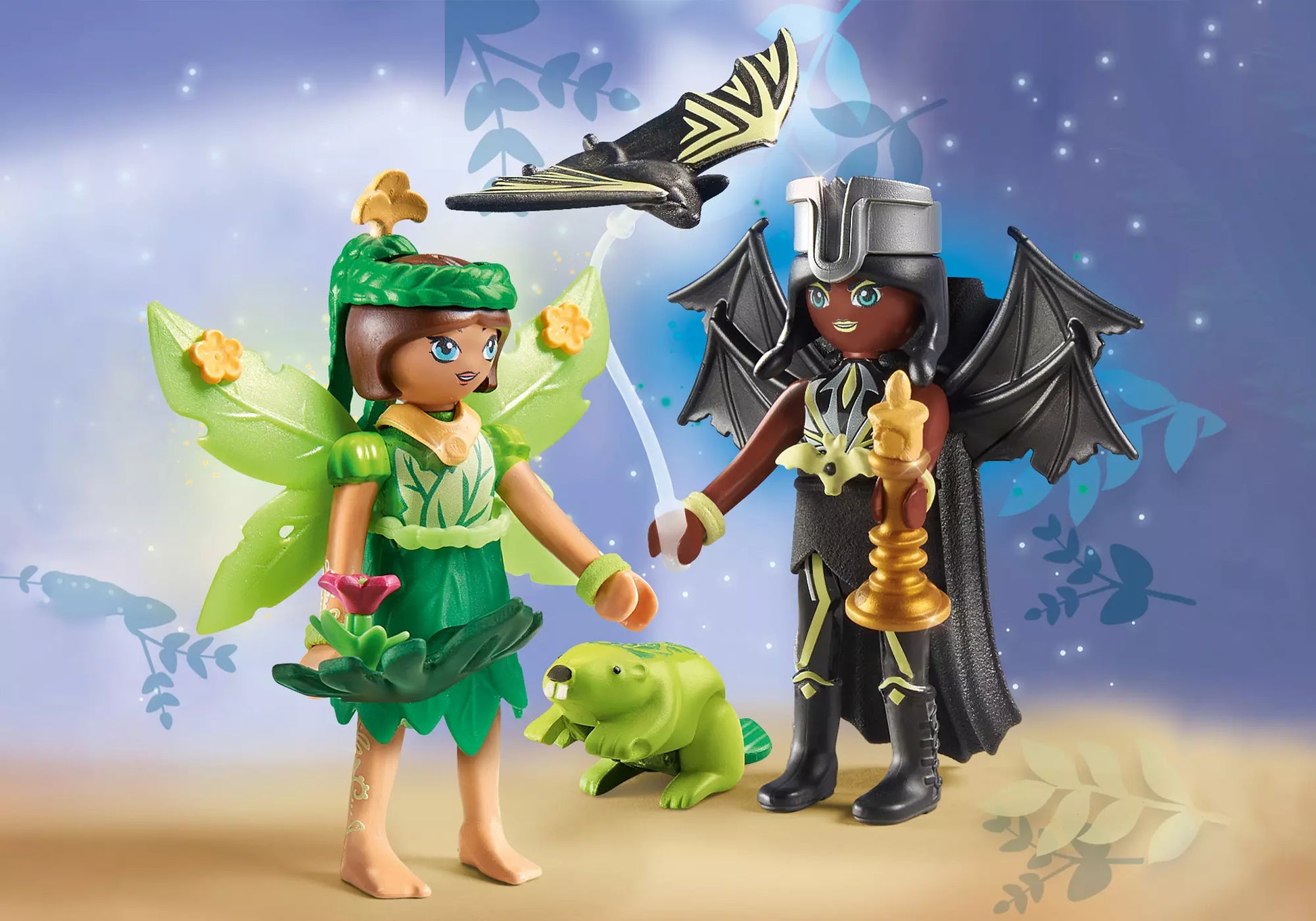Playmobil 71350 Adventures of Ayuma Forest Fairy & Bat Fairy mit Seelentieren - plegobil