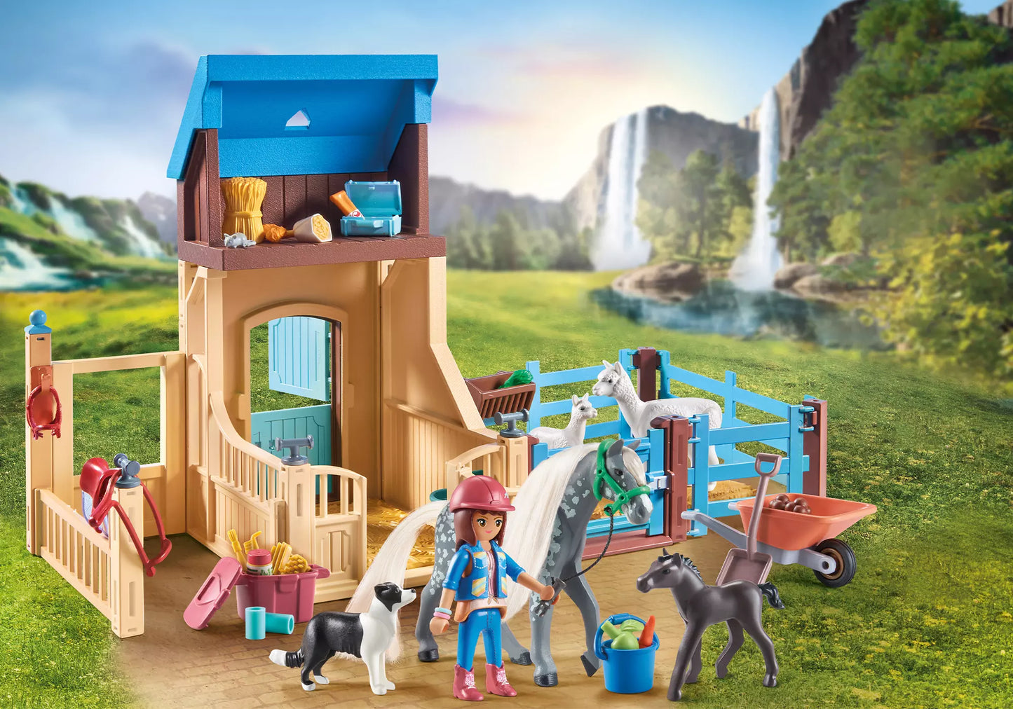 Playmobil 71353 Horses of Waterfall Amelia & Whisper mit Pferdebox - plegobil
