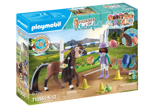 Playmobil 71355 Horses of Waterfall Zoe & Blaze mit Turnierparcours - plegobil