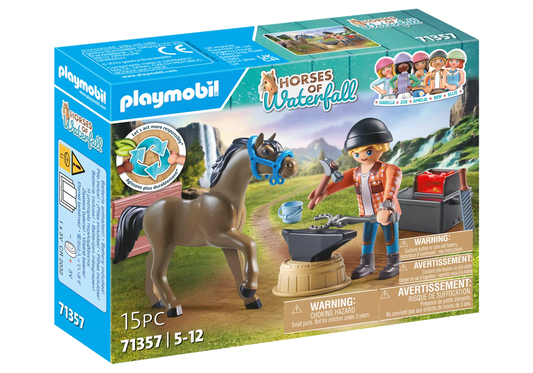 Playmobil 71357 Horses of Waterfall Hufschmied Ben & Achilles - plegobil