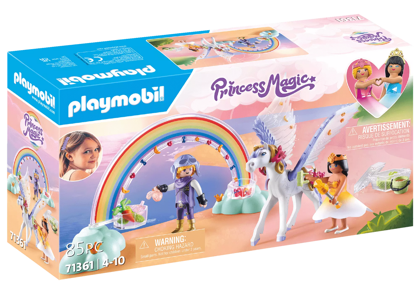 Playmobil 71361 Princess Magic Himmlischer Pegasus mit Regenbogen - plegobil