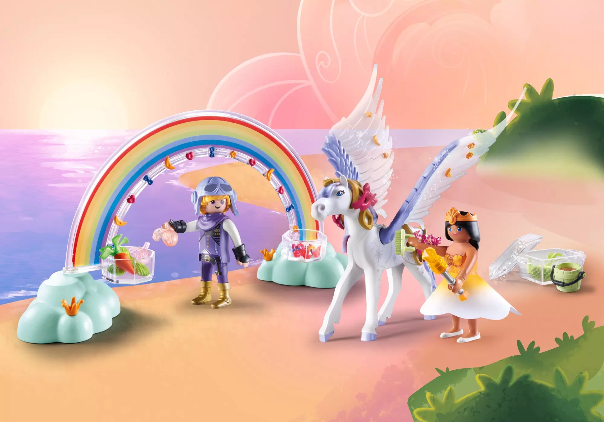 Playmobil 71361 Princess Magic Himmlischer Pegasus mit Regenbogen - plegobil