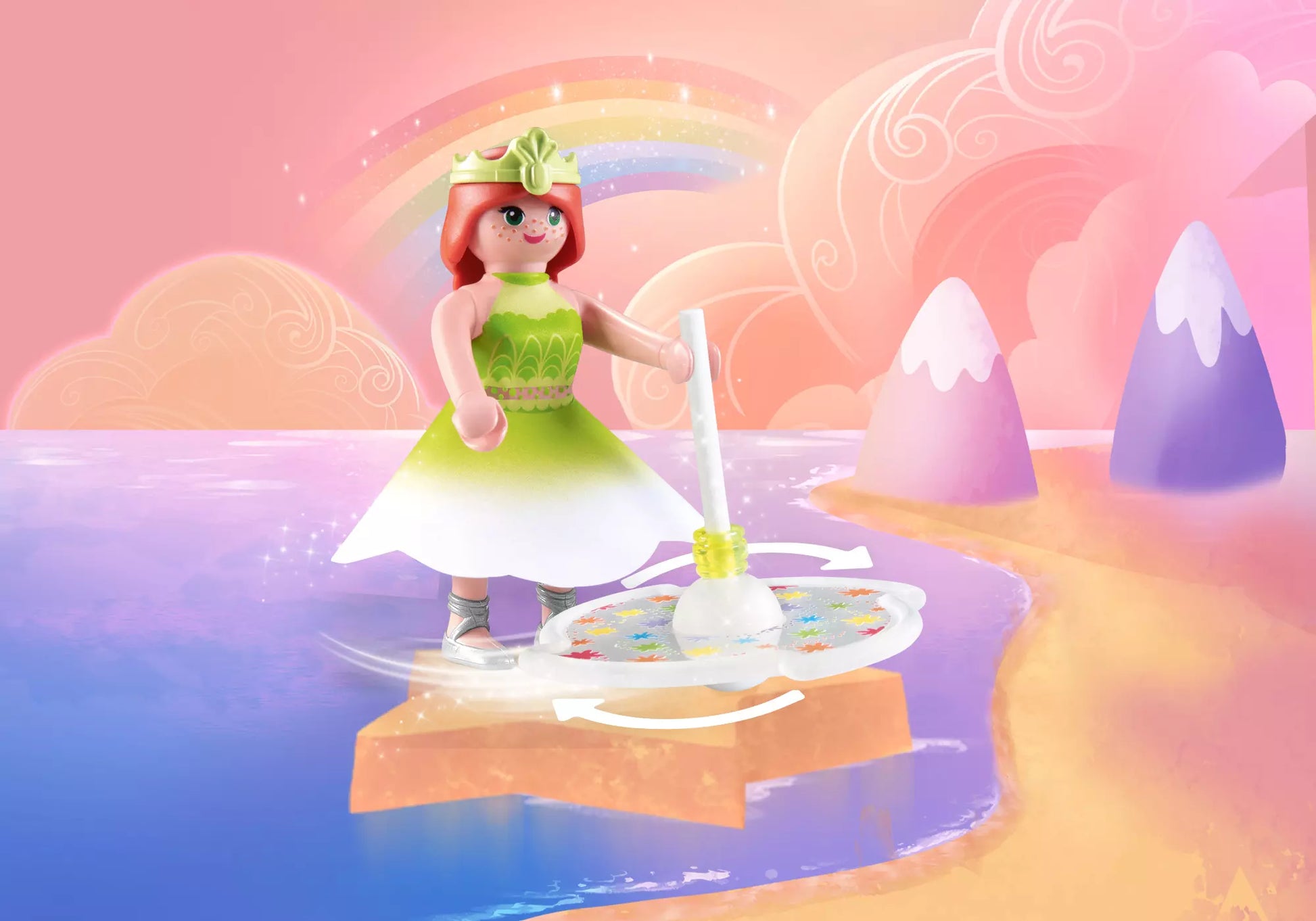 Playmobil 71364 Princess Himmlischer Regenbogenkreisel mit Prinzessin - plegobil