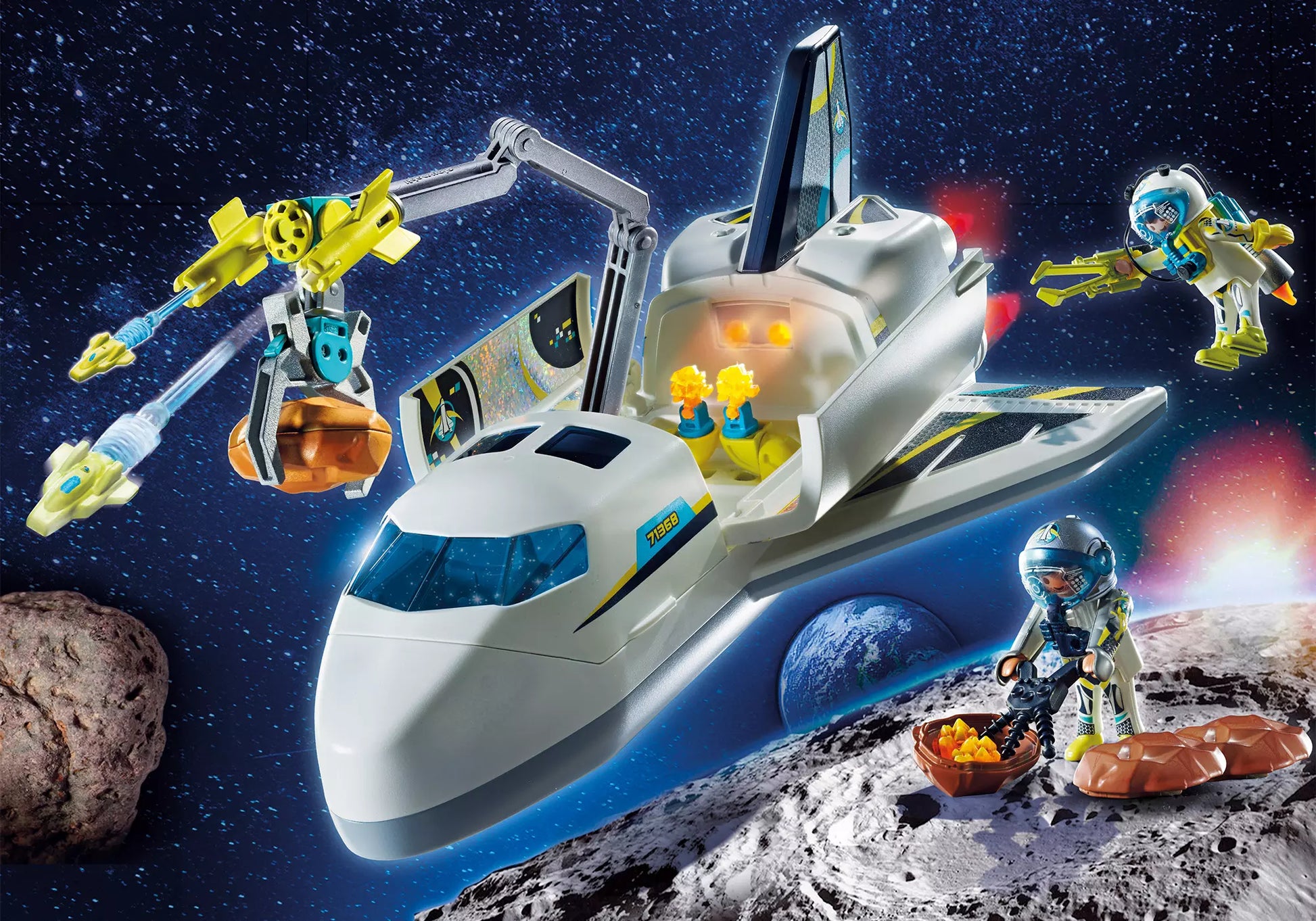 Playmobil 71368 Space Promo Pack Space Shuttle auf Mission - plegobil