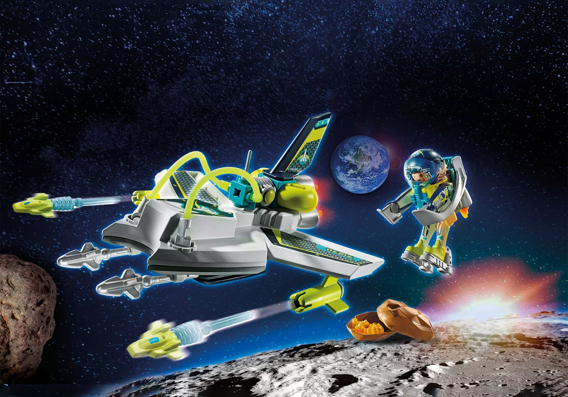 Playmobil 71370 Space Hightech Promo Pack Space-Drohne - plegobil