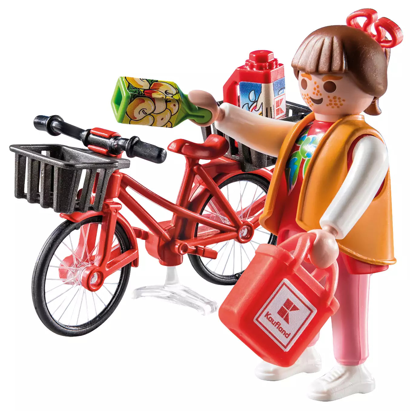 Playmobil 71390 Kaufland Fahrrad-Einkäuferin - plegobil