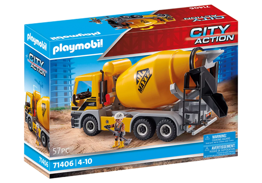 Playmobil 71406 City Action Betonmischer mit drehbarer Mischtrommel - plegobil