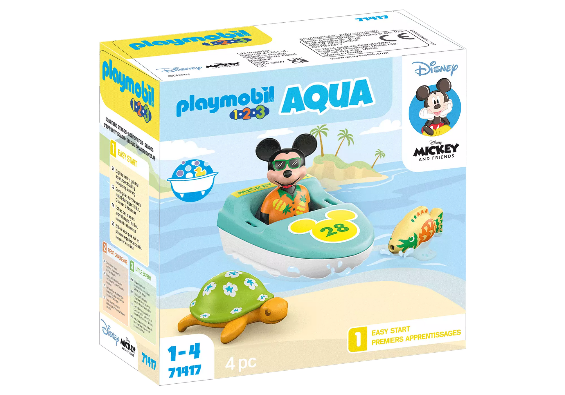 Playmobil 71417 1-2-3 Disney: Mickys Bootstour - plegobil
