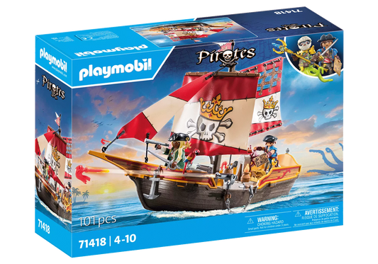 Playmobil 71418 Pirates Kleines Piratenschiff - plegobil
