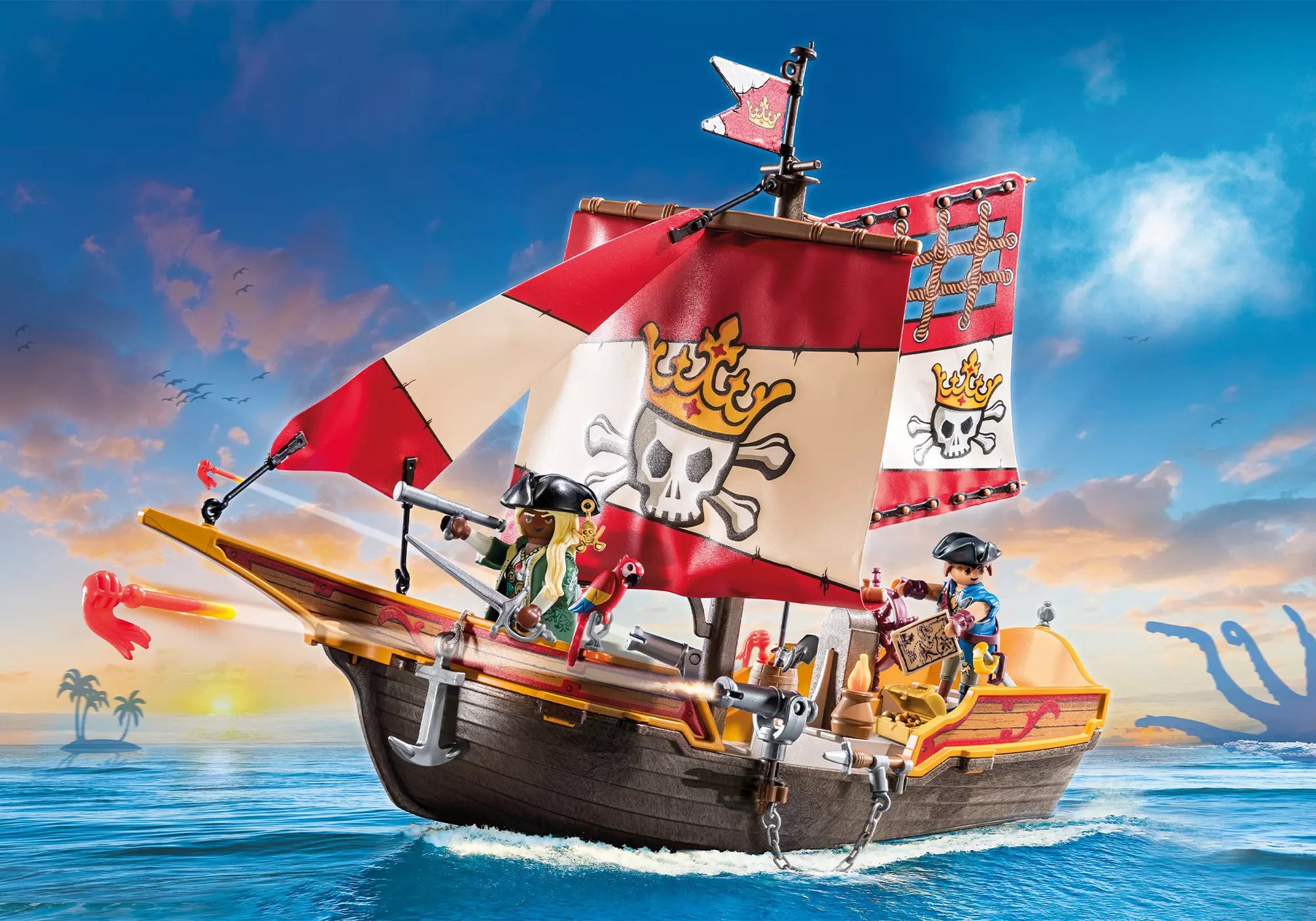 Playmobil 71418 Pirates Kleines Piratenschiff - plegobil