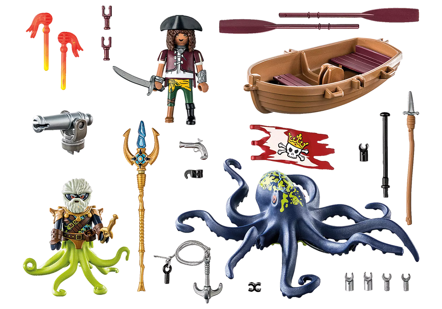 Playmobil 71419 Pirates Kampf gegen den Riesenoktopus - plegobil