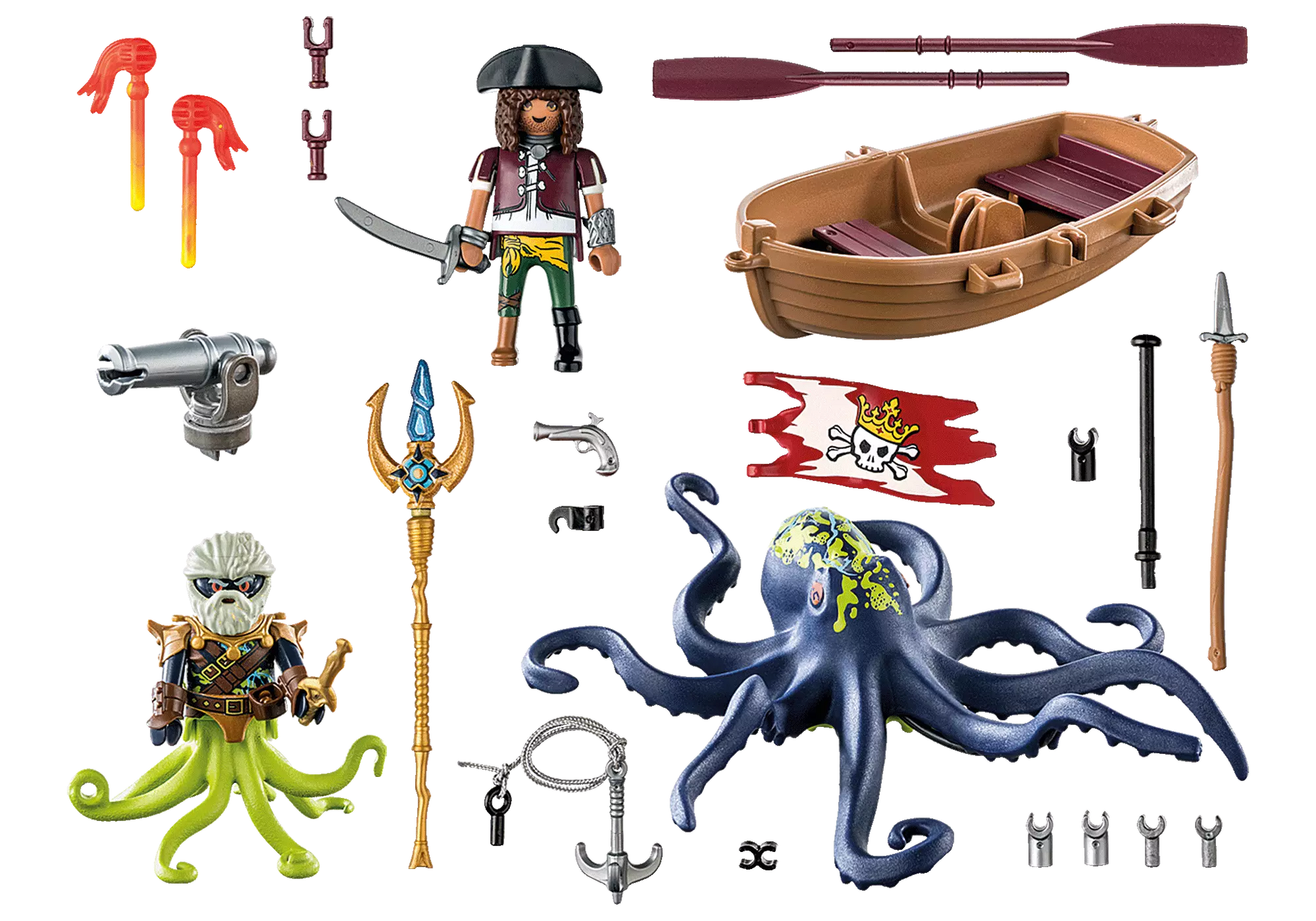Playmobil 71419 Pirates Kampf gegen den Riesenoktopus - plegobil