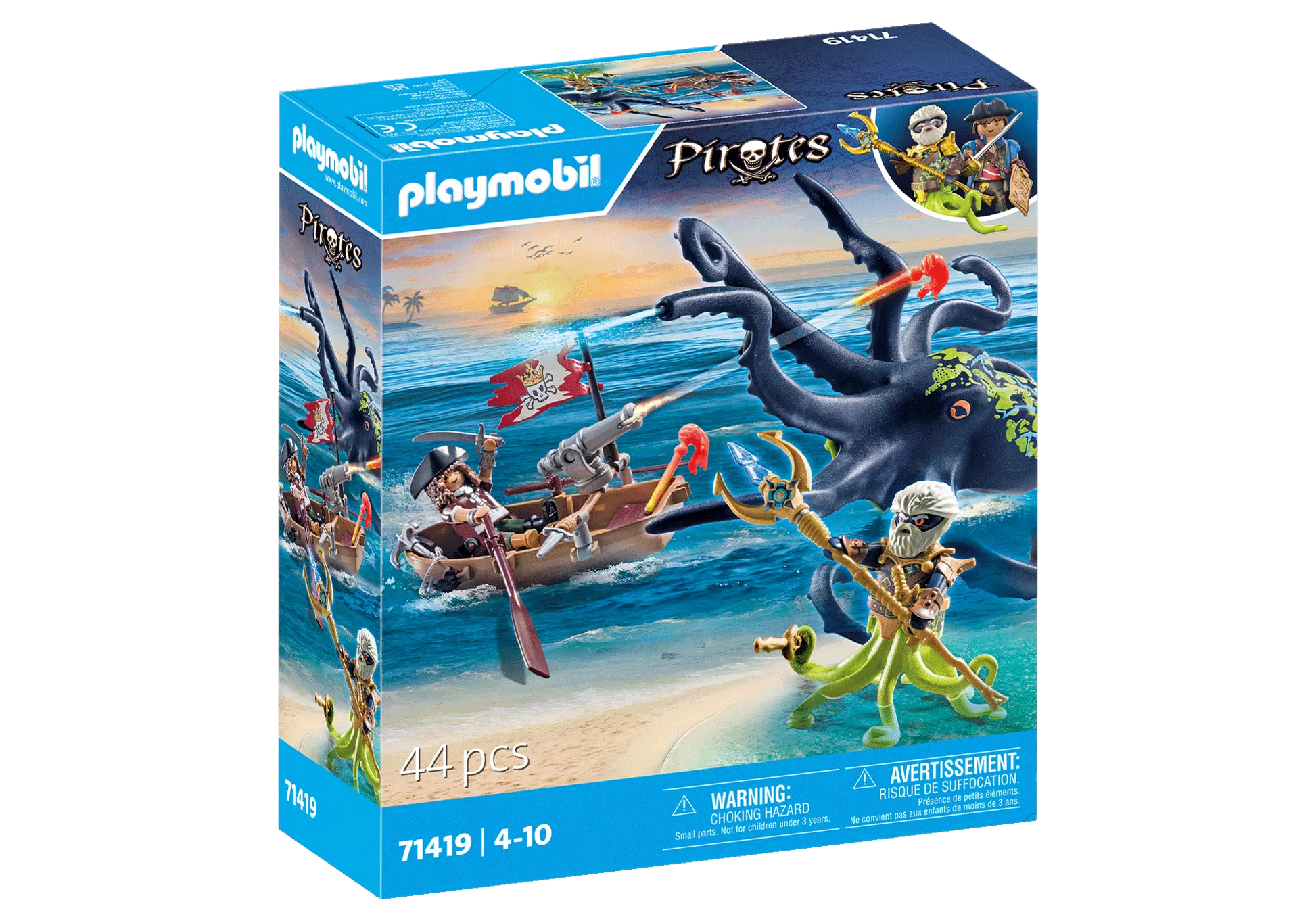 Playmobil 71419 Pirates Kampf gegen den Riesenoktopus - plegobil