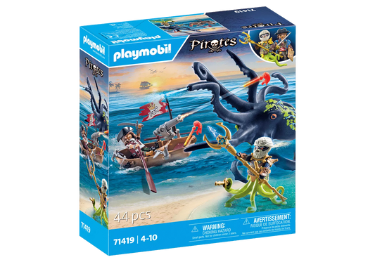 Playmobil 71419 Pirates Kampf gegen den Riesenoktopus - plegobil