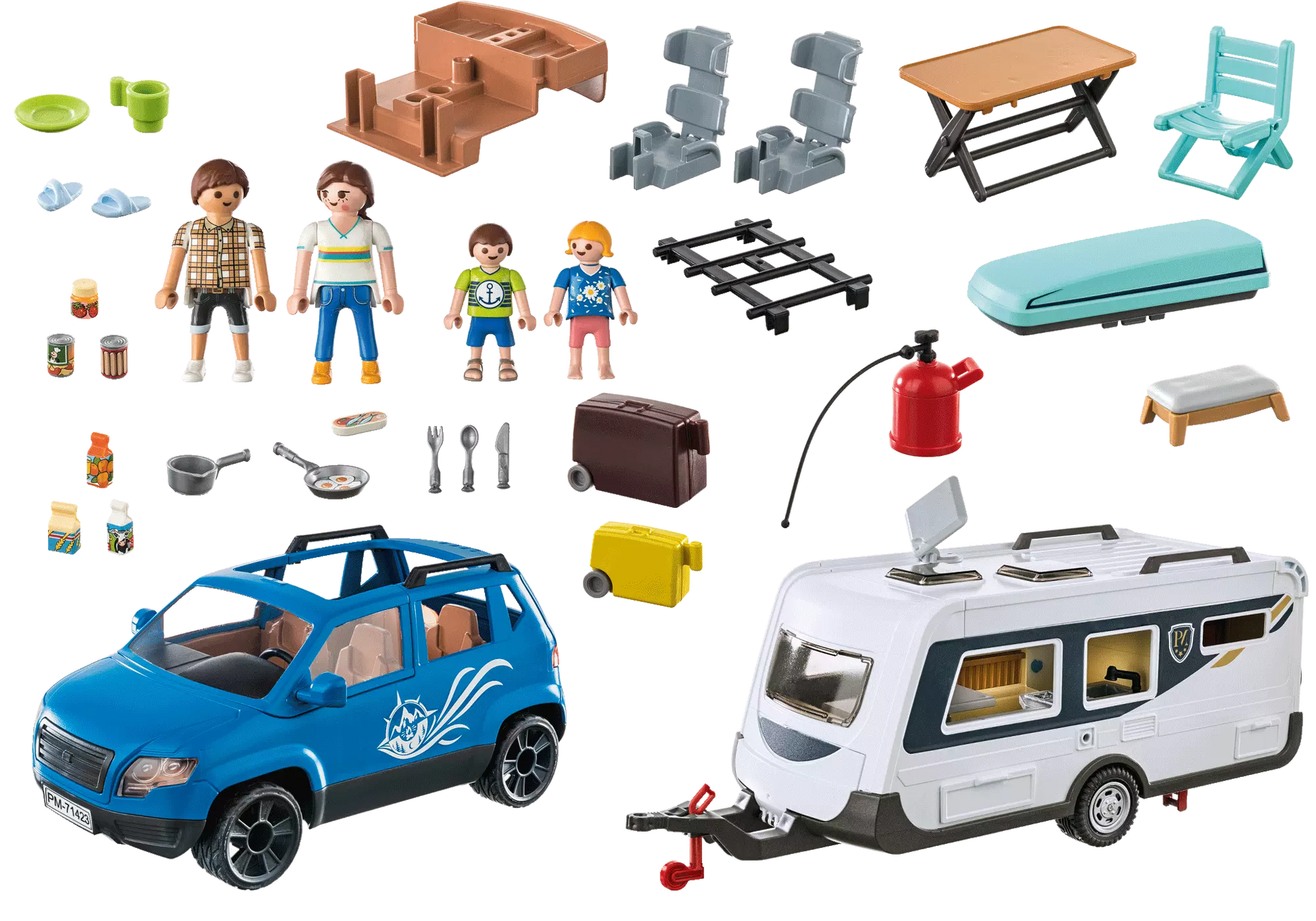Playmobil 71423 Family Fun Wohnwagen mit Auto - plegobil
