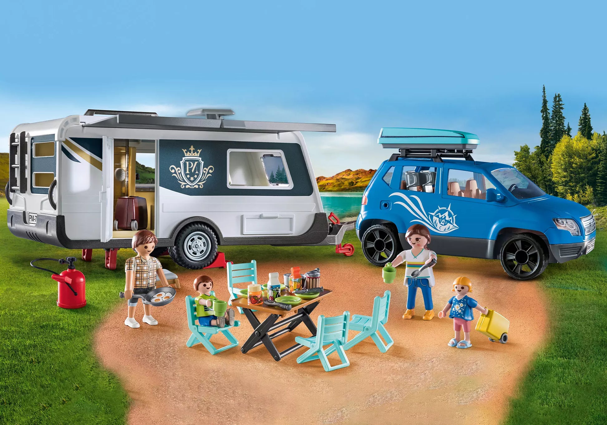 Playmobil 71423 Family Fun Wohnwagen mit Auto - plegobil