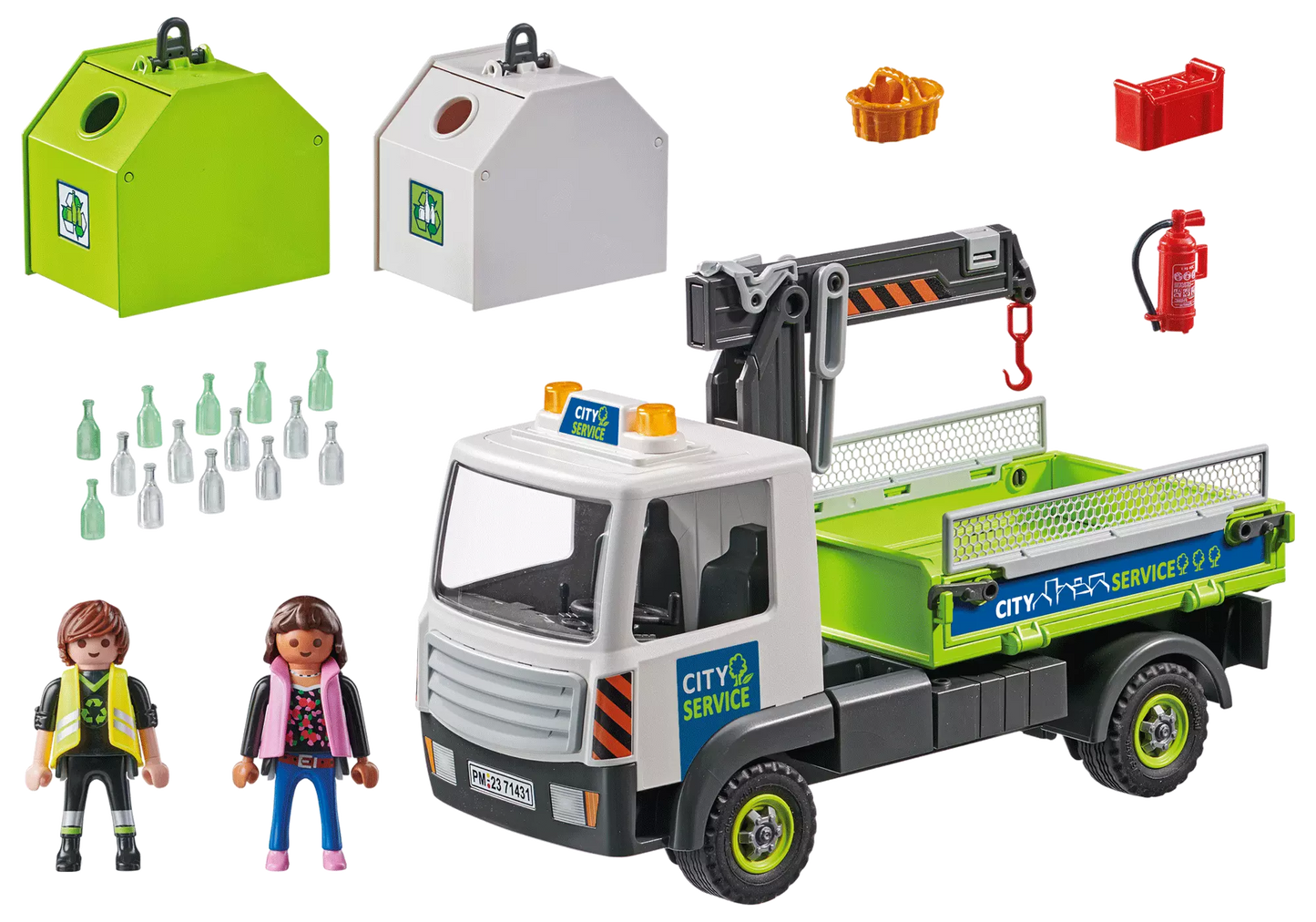 Playmobil 71431 City Action Altglas-LKW mit Container - plegobil