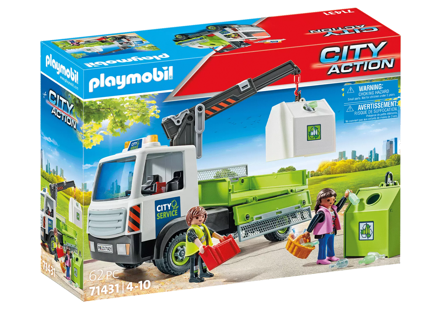 Playmobil 71431 City Action Altglas-LKW mit Container - plegobil